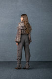 Bata Laço e Babados Animal Print Anne Fernandes
