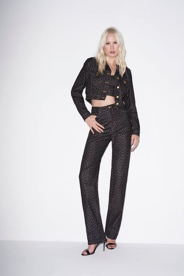 Calça Jeans Estampada Mom Fit Alphorria