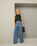 Calça Jeans com Friso Anne Fernandes