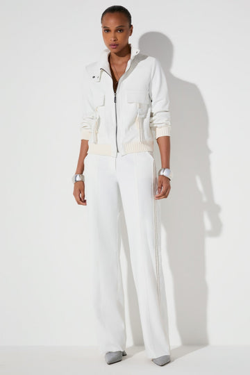 Calça Technoblock Pantalona Eleonora Azul Profundo Lafort