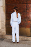 Conjunto Camisa e Calça Azul Claro Anne Fernandes
