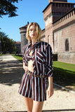 Conjunto Camisa e Short Listrado Anne Fernandes