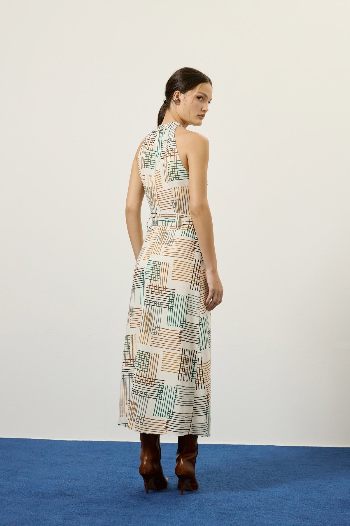 Vestido Cinto Estampa Bateria Lucidez