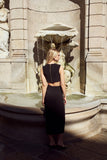 Vestido Maxi Midi Recortes Metal Preto Anne Fernandes