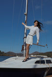 Bata com Renda Off White Anne Fernandes