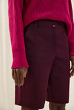 Bermuda Alfaiataria Roxo Beringela Lucidez