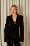 Blazer Amelie Veludo Preto Fabulous Agilita