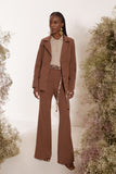 Blazer Crepe Mix Lapela Toffee Litt
