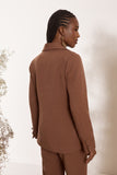 Blazer Crepe Mix Lapela Toffee Litt