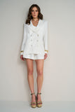 Blazer Lapela Dupla Off White Anne Fernandes
