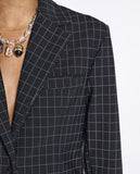 Blazer Technoblock Fany Xadrez Preto Lafort