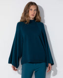 Blusa Ampla Tricot Noelle Azul Lunar Lafort