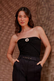 Blusa Canelada Georgia Preto Litt