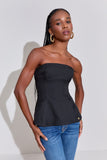 Blusa Corset Alfaiataria Preto Litt