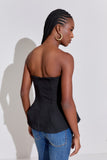 Blusa Corset Alfaiataria Preto Litt