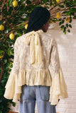 Blusa Devore Babados Off White Litt