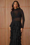 Blusa Elizabeth Tule Preto Fabulous Agilita
