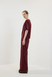 Blusa Fluity Ombro Metal Vinho Bordo Lucidez
