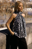 Blusa Frente Única Zebra Anne Fernandes