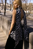 Blusa Frente Única Zebra Anne Fernandes