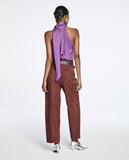 Blusa Laço Christie Gravataria Roxo Lafort