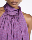 Blusa Laço Christie Gravataria Roxo Lafort