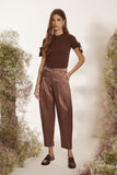 Blusa Laço Tricot Canelado Cacau Litt