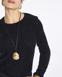 Blusa Manga Longa Leila Tricot Preto Lafort