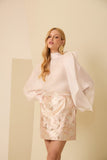 Blusa Over Laço Rosa Pétala Anne Fernandes