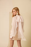 Blusa Over Laço Rosa Pétala Anne Fernandes