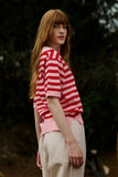 Blusa Polo Listrada com Patch Anne Fernandes