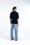 Blusa Polo Tricot Azul Marinho Anne Fernandes