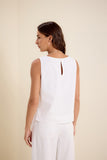 Blusa Rami Detalhe Lateral Branco Lucidez