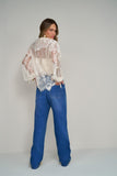 Blusa Renda Jabour Off White Anne Fernandes