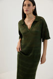 Blusa Tricot Manga Babado Verde Alecrim Lucidez