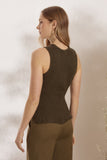 Blusa Tricot Tranças Oliva Litt