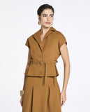 Blusa Winona Technoblock Marrom Camurça Lafort