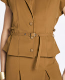 Blusa Winona Technoblock Marrom Camurça Lafort