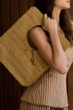 Bolsa Ráfia Quadrada Anne Fernandes