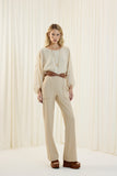 Calça Alfaiataria Twill Bege Lucidez