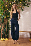 Calça Balloon Jeans Escuro Litt