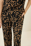 Calça Fenda Bio Jersey Estampa Melodia Lucidez