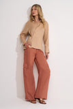 Calça Gilda Rosa Queimado Aleha