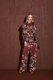 Blusa Jacquard Floral Floresta Voar