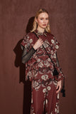 Blusa Jacquard Floral Floresta Voar