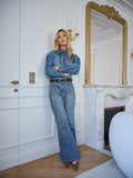 Camisa Jeans Laço Anne Fernandes