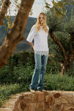 Calça Jeans Reta Slim Fit Anne Fernandes