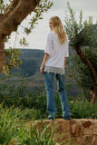 Calça Jeans Reta Slim Fit Anne Fernandes