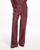 Calça Joy Organza Marrom Chelsea Lafort