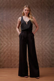 Calça London Pregas Preto Litt